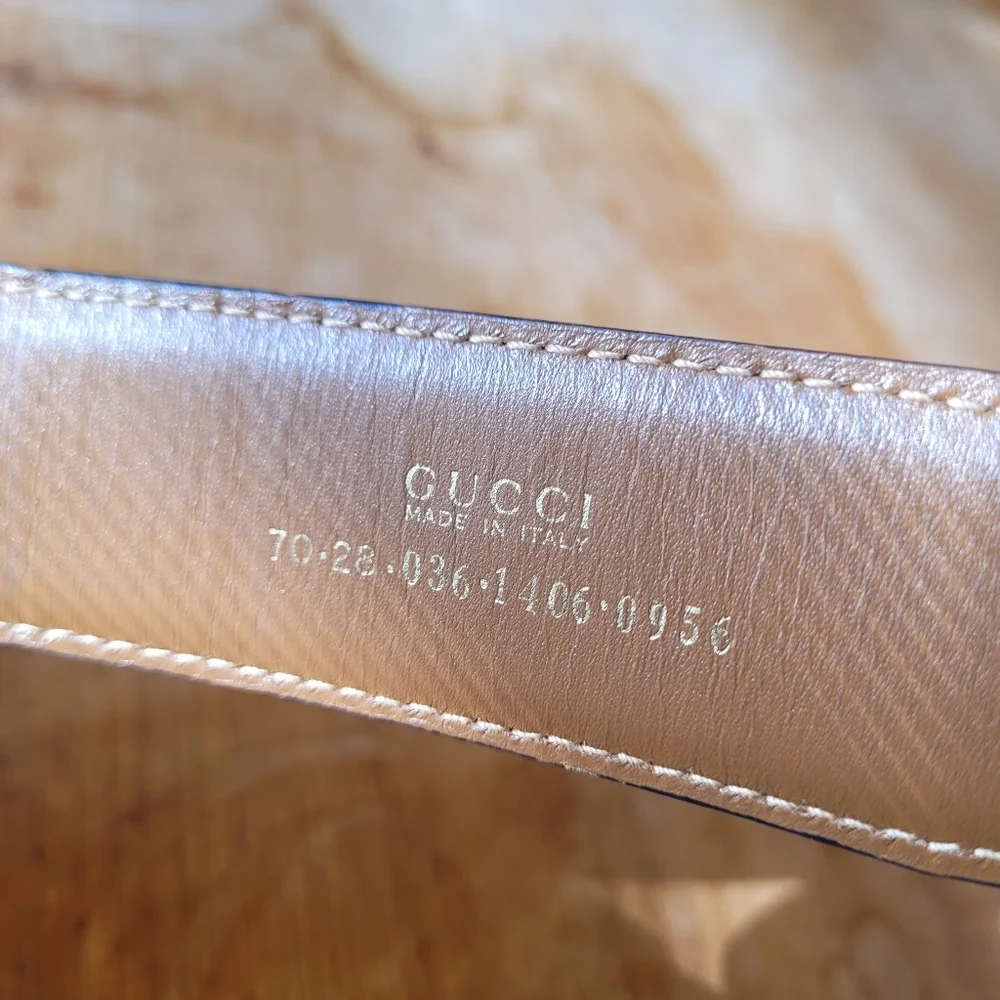 Gucci Leather Unisex Belt